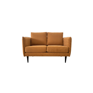 Brown sofa on a white background