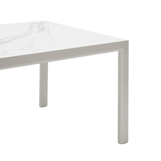 Extension Table Ceramic White Ceramic Top