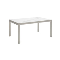Extension Table Ceramic White side view