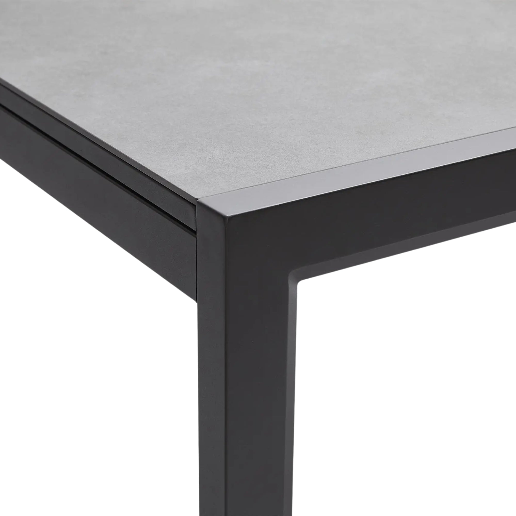 Outdoor Charcoal table that can extend with ceramic top