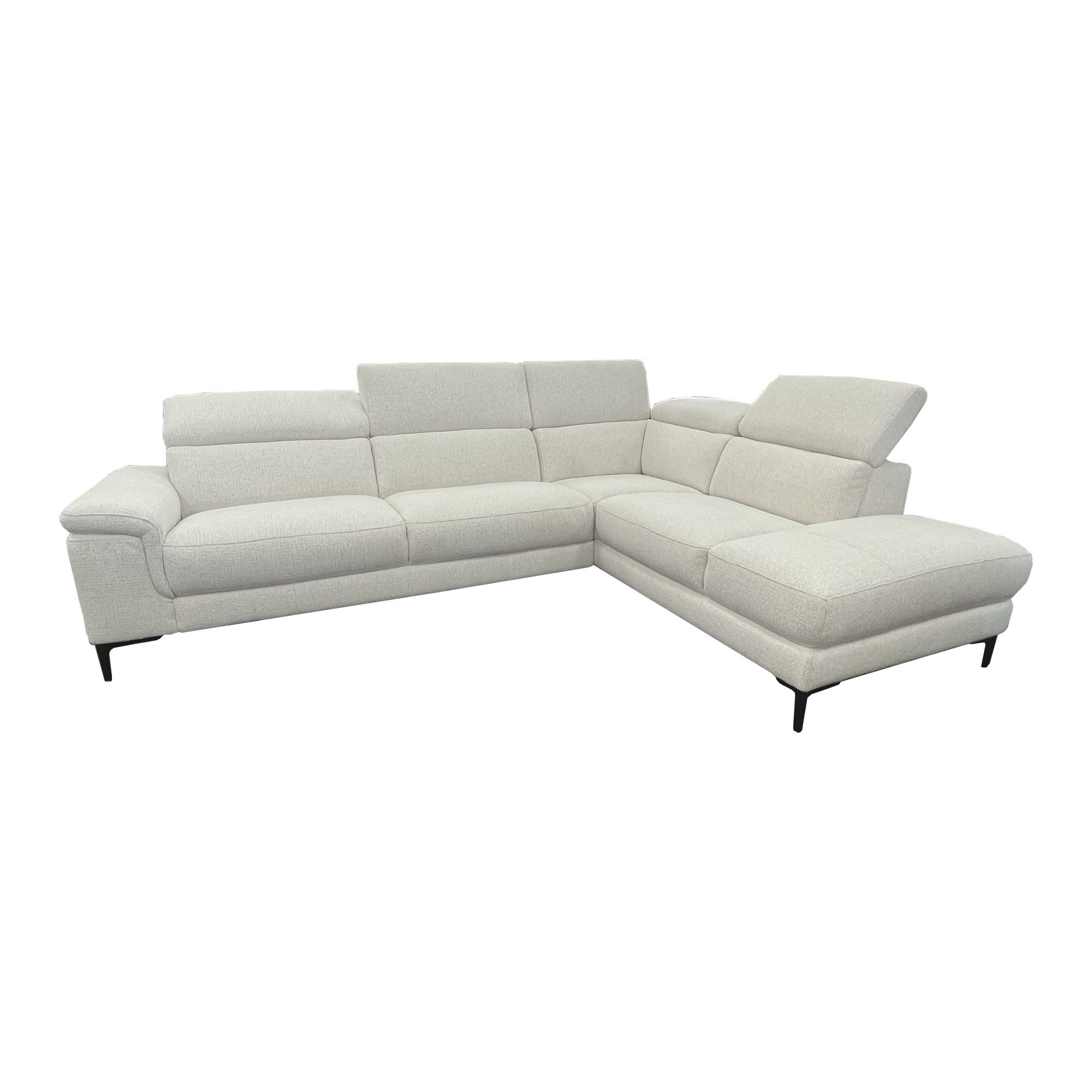 Marley 2pc Sofa Chaise - Urban Sofa - Milan Soft Beige Fabric