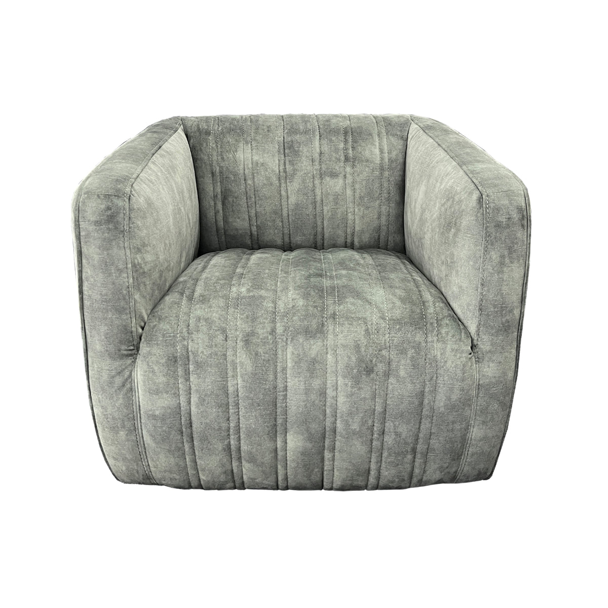 Marvy Fabric Swivel Chair - Urban Sofa - Forest Green Velvet