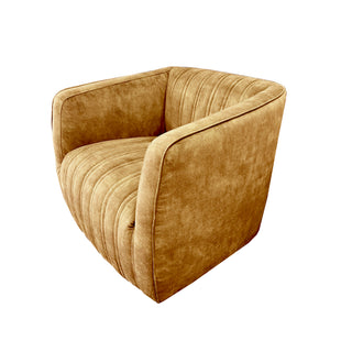 Marvy Chair - Gold velvet Fabric