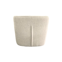 Marvy in Malhalm Ivory Boucle Fabric Swivel Chair