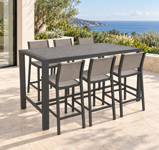 Bremen Outdoor Bar Table - Charcoal