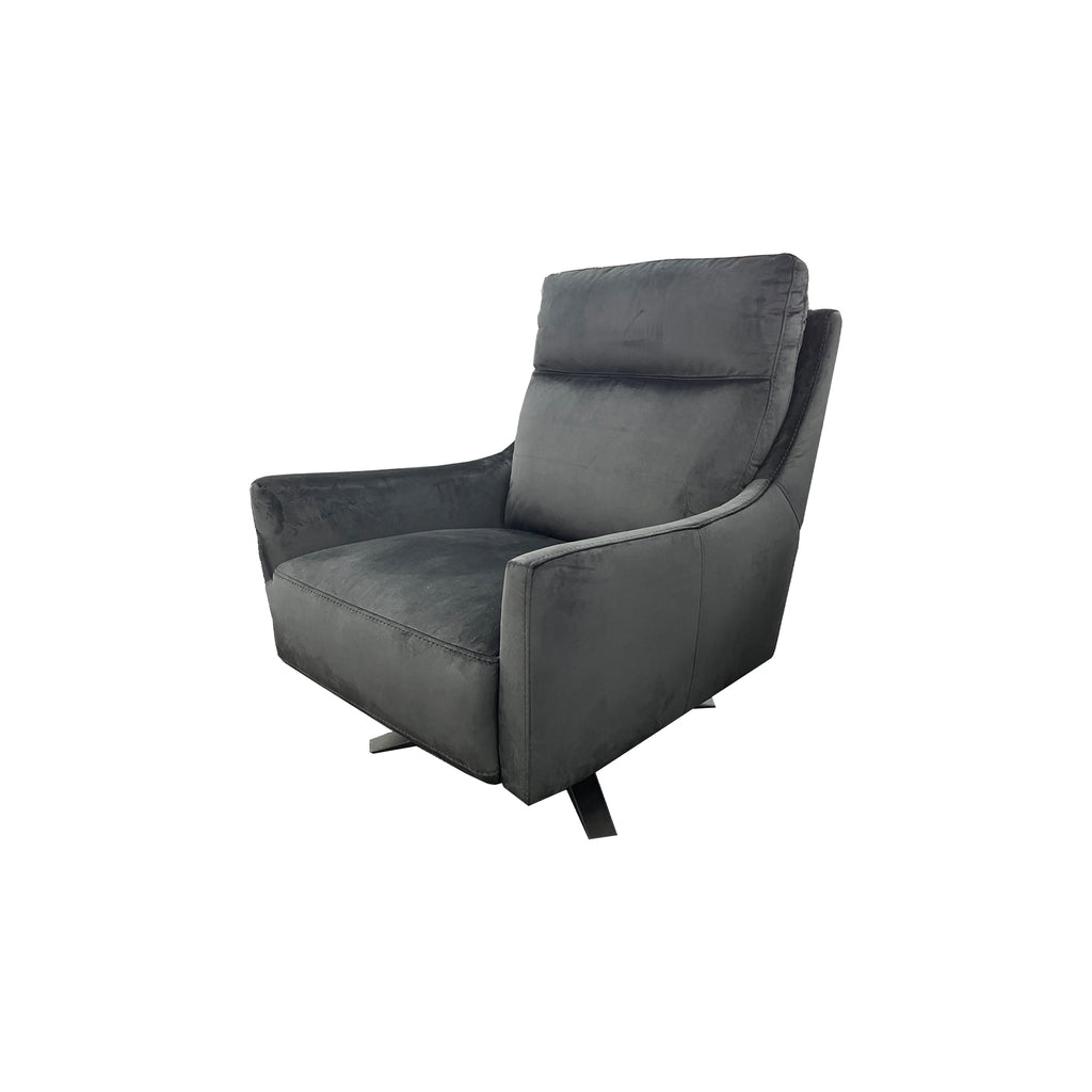 Mikado Swivel Chair - Urban Sofa - Black Velvet Fabric