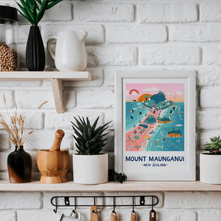 Mount Maunganui Print A4