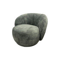 Munro Auto-Return Swivel Tub Chair - Forest Green Velvet