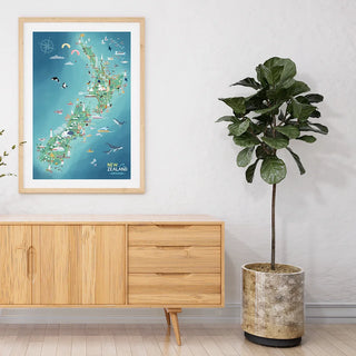 A1 Map of NZ - Green