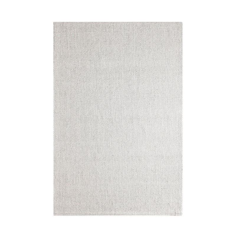 Gray textured rug on a white background