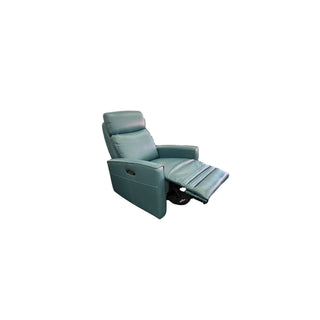 Nice Electric Recliner in Teal Full Grain Leather