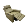 Nice Electric Recliner with Power Headrest in Lia Green Leather