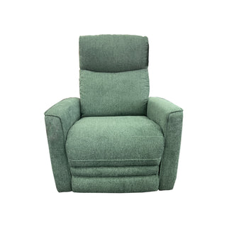 Nice Electric Recliner in Belfast Green Fabric