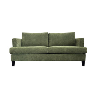 Green sofa on a white background