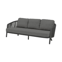 Orua Outdoor 3-Seater Sofa - Charcoal