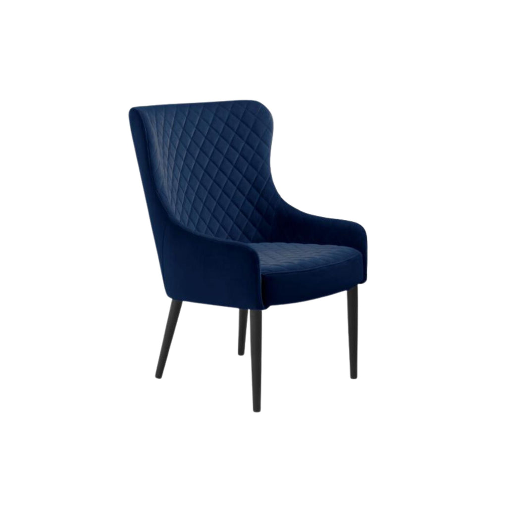 Ottowa Lounge Chair - Blue Velvet