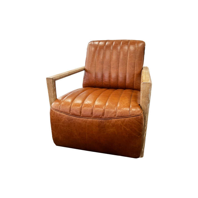 Otto Occasional Chair in Antique Tan Leather