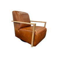 Otto Occasional Chair in Antique Tan Leather