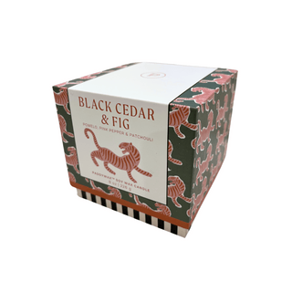 Paddywax Tiger Candle Black Cedar and Fig