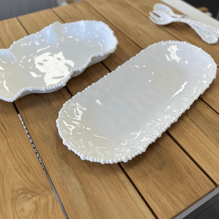 Pearl Serving Platter Oval White Melamine