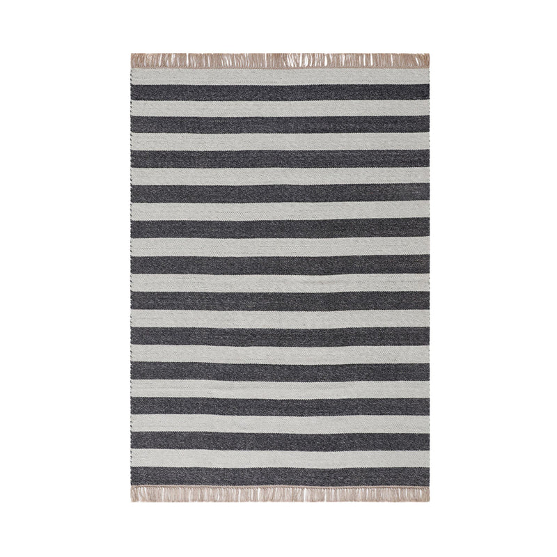 Peru Stone Flatweave Rug in Charcoal