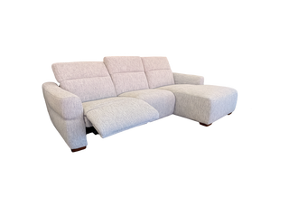 Pescara Sofa Chaise - Urban Sofa - Mid Grey Weave Fabric
