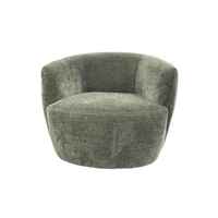 Petal Occasional Swivel Chair - Urban Sofa - Ansell Forest Green Fabric