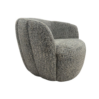 Gray textured armchair on a white background