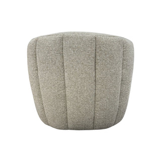 Beige textured swivel chair on a white background