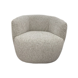 Beige textured armchair on a white background