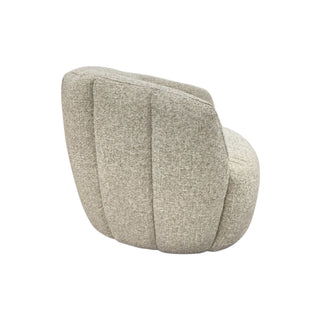 Beige swivel chair on a white background