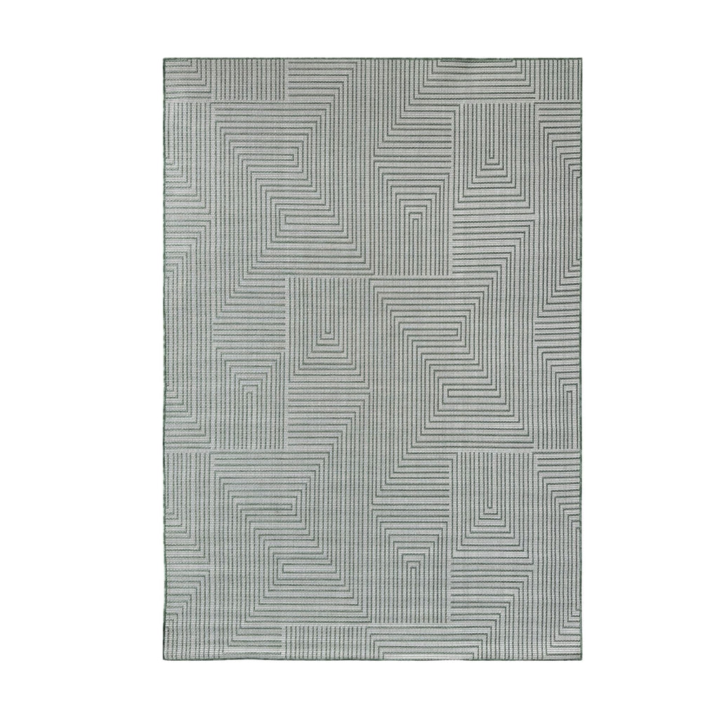 Porto Axis Green 100% Polypropylene Indoor/Outdoor Rug | Indoor and ...