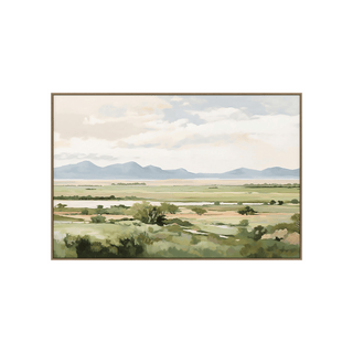 Framed Canvas Wall Art - River Run - 120x180cm