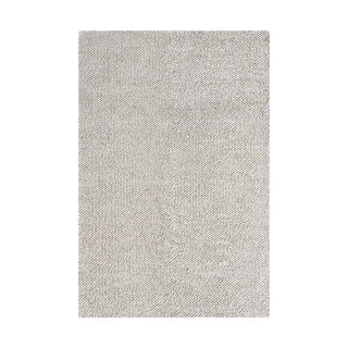 Rectangular grey rug on a white background