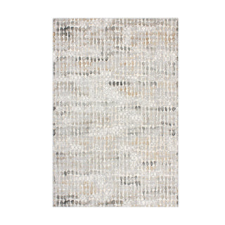 Textured area rug with a pattern on a white background