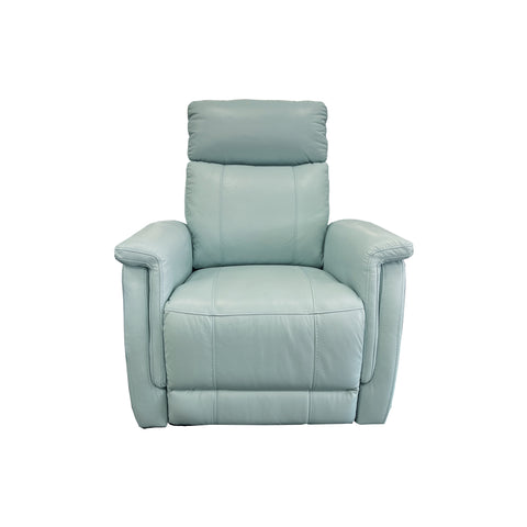 Salerno Power Recliner with Power Headrest - Urban Sofa Believe Navy Blue Fabric