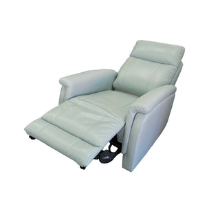 Salerno Duck Egg Leather Electric Recliner with Power Headrest