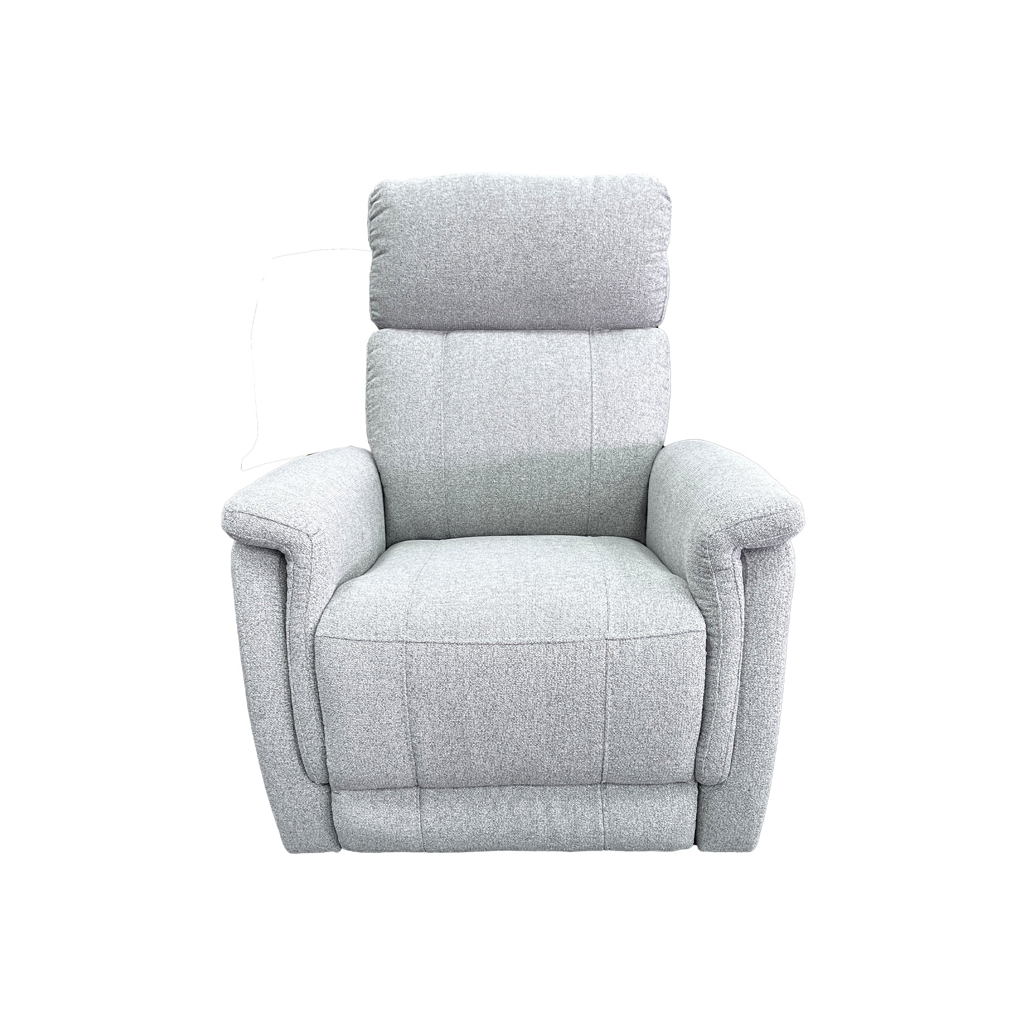 Salerno Electric Recliner with Adjustable Electric Headrest in Urban Sofa Believe Pearl River Fabric FURNISH