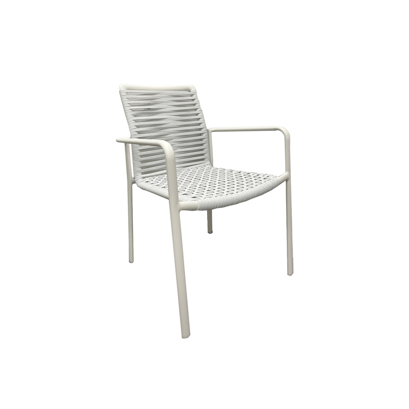 Sicily White outdoor dining chair