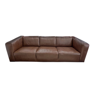 Soho 3.5 Seater Leather Sofa - Old World Saddle Leather