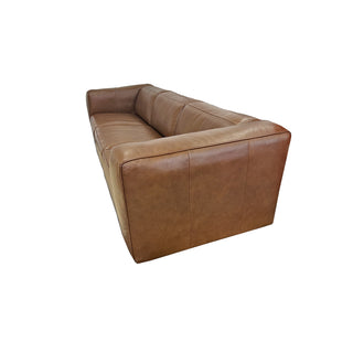 Soho 3.5 Seater Leather Sofa - Old World Saddle Leather