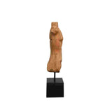 Standing Mango Wood Sculpture Side View - Male