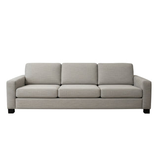 4 Str NZ Made sofa in grey fabric