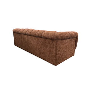 Modern Terracotta sofa on a white background