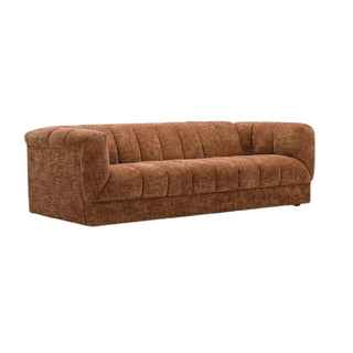 Modern Terracotta sofa on a white background