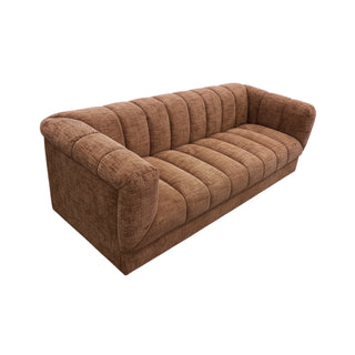 Modern Terracotta sofa on a white background