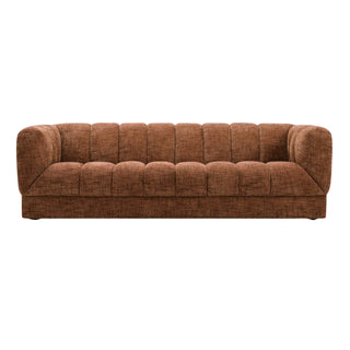Modern Terracotta sofa on a white background
