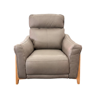 Tivoli Recliner Chair with Power Recliner & Power Headrest - Urban Sofa - Rangers Charcoal Leather