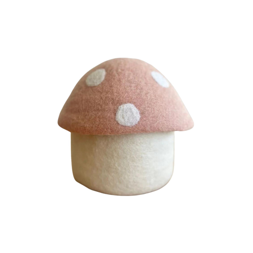 Felted Toadstool Trinket Box Small in Blush FURNISH