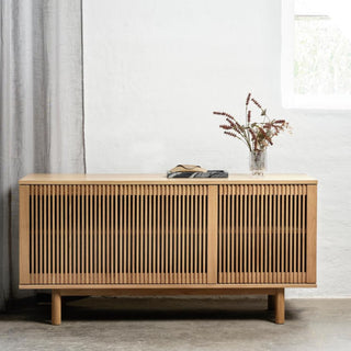Tyson Sideboard Natural Oak with Oak Slats